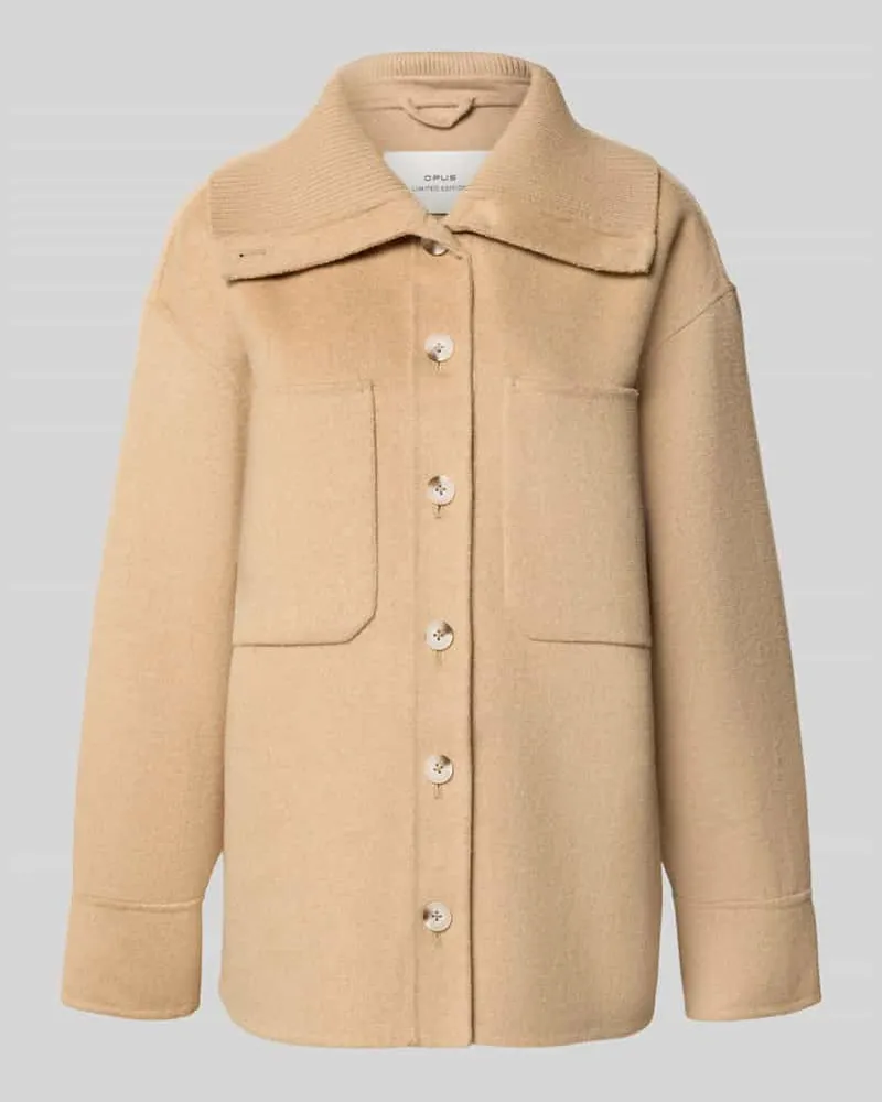 OPUS Jacke mit Brusttaschen Modell 'Josia Camel