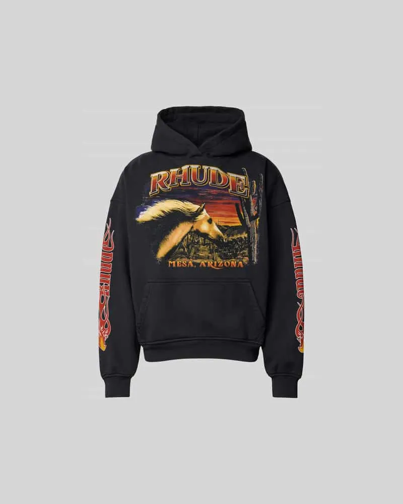 RHUDE Hoodie mit Kapuze Anthrazit