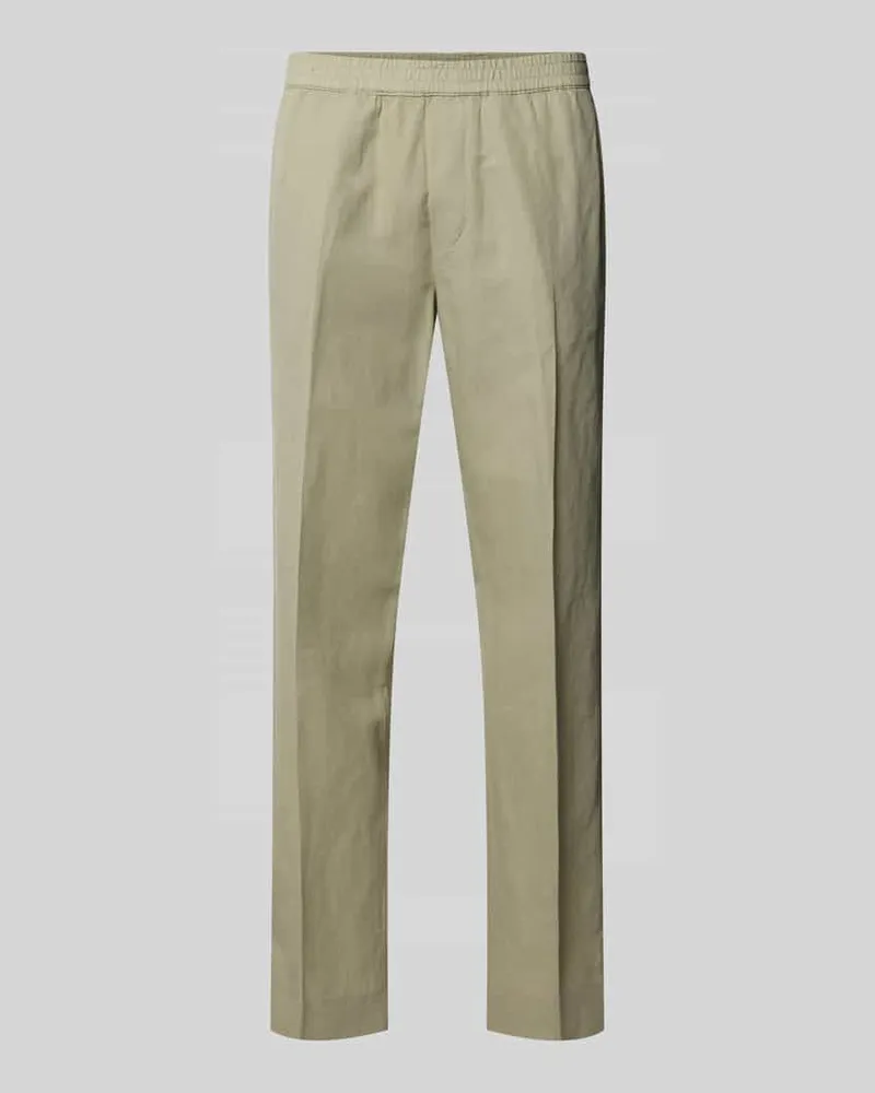 Filippa K Straight Fit Hose aus Leinen-Mix Taupe