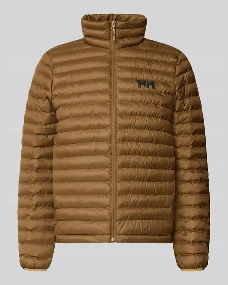 Helly Hansen Steppjacke mit Label-Print Senf