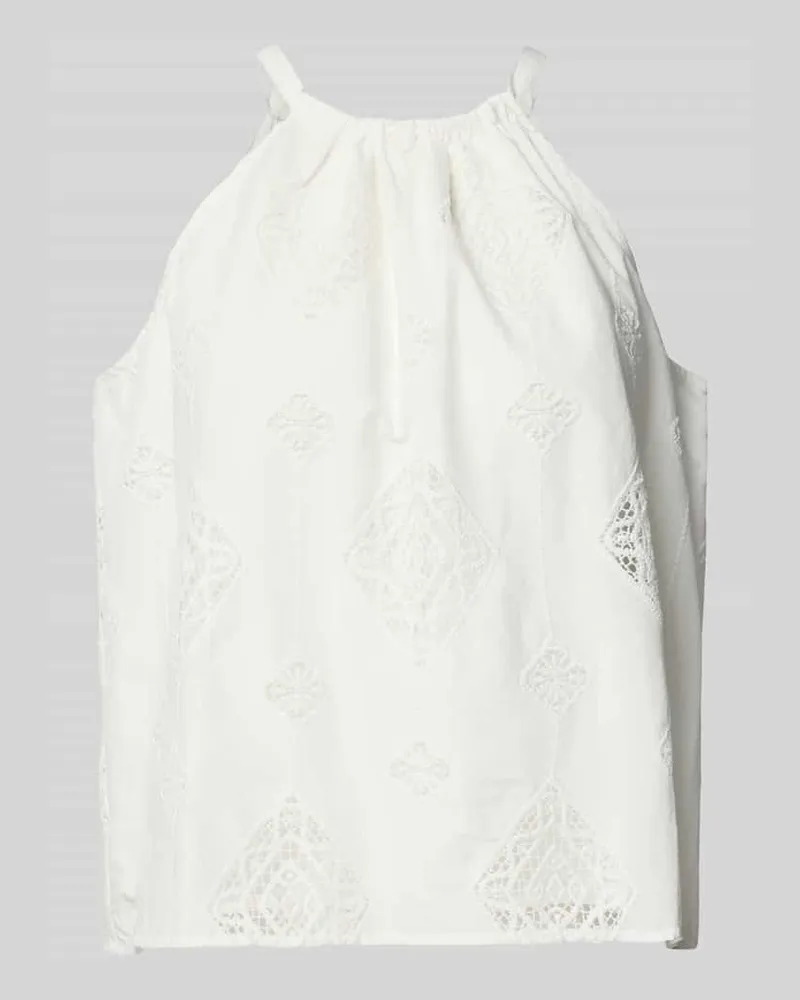 ba&sh Blusentop mit Stitchings Modell 'MAXI Ecru