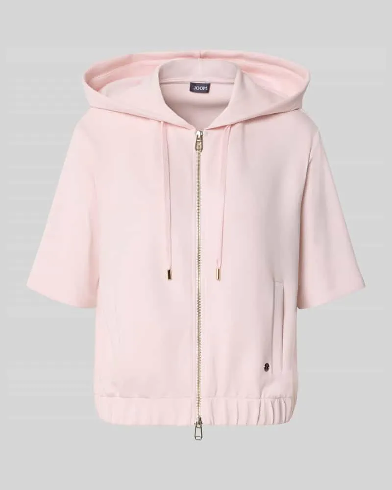 JOOP! Sweatjacke mit Halbarm Modell 'Therese Hellrosa