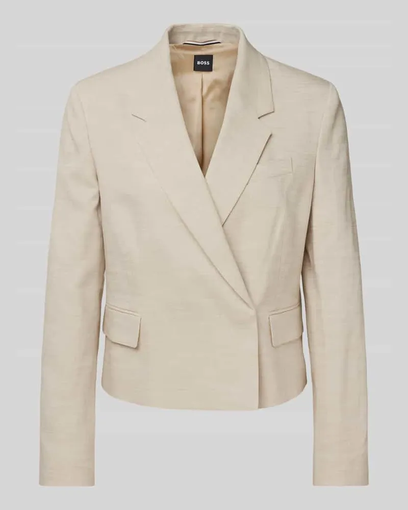 HUGO BOSS Blazer mit Brustleistentasche Modell 'Jaleto Beige