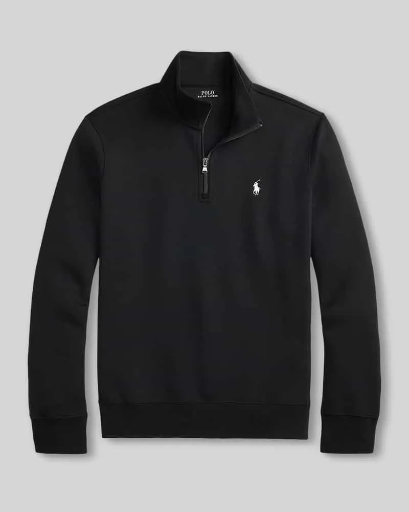 Ralph Lauren Regular Fit Troyer aus Baumwoll-Mix Black