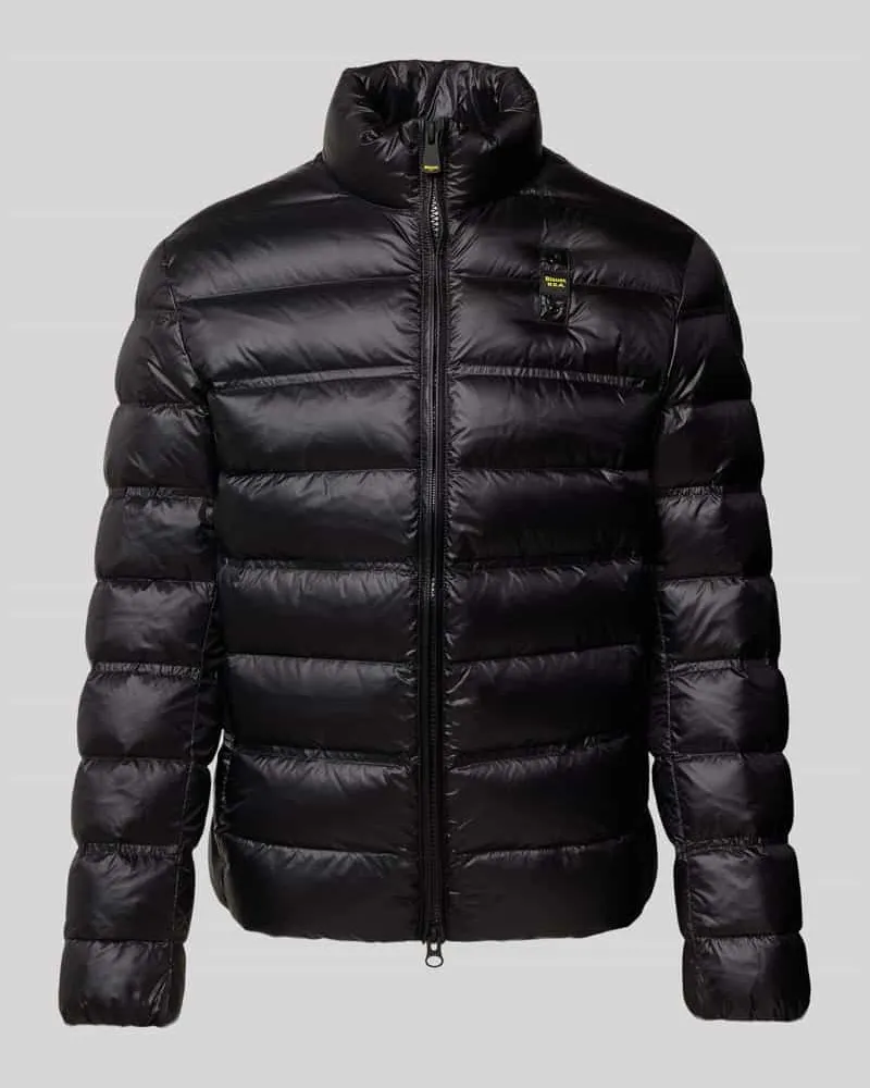 Blauer Daunenjacke mit Zweiwege-Reißverschluss Modell 'BELMONT Black