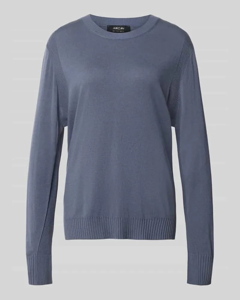 Marc Cain Longsleece mit Woll-Anteil Rauchblau