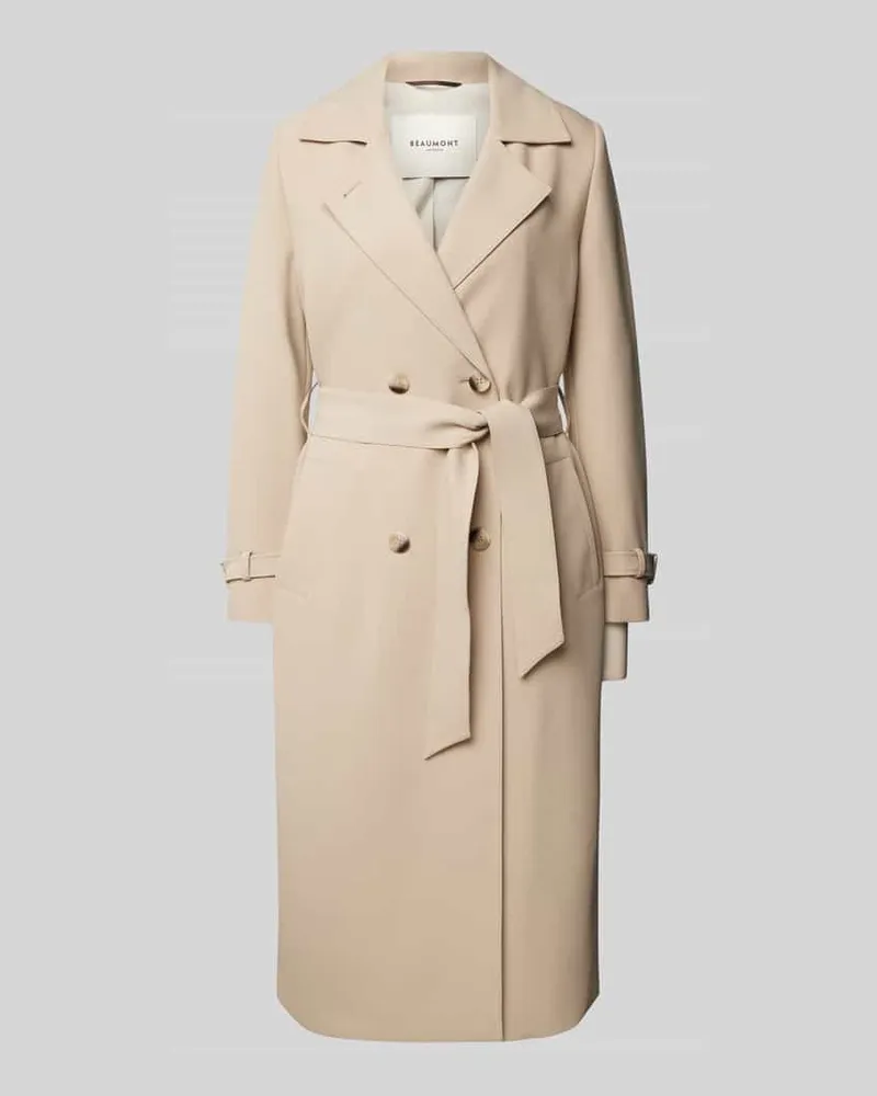 Beaumont Amsterdam Trenchcoat mit Reverskragen Modell 'DIA Beige