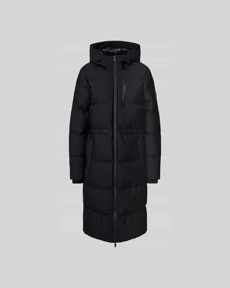 Moose Knuckles Daunenmantel mit Zweiwege-Reißverschluss Black