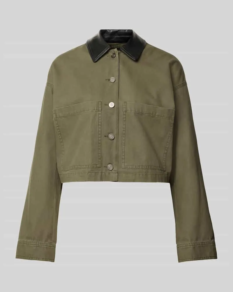 Anine Bing Funktionsjacke mit Kontrastkragen Modell 'YUMA Gruen