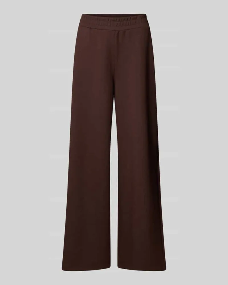 Rich&Royal Sweatpants mit elastischem Bund Dunkelbraun