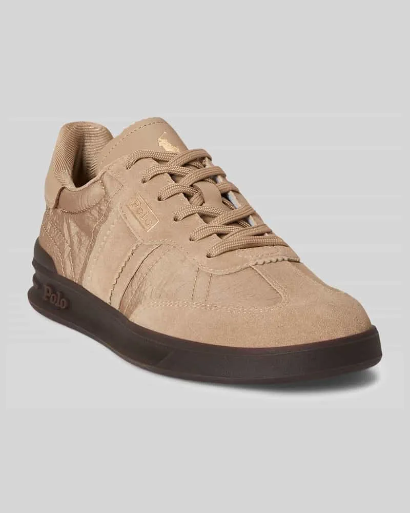 Ralph Lauren Low Top Sneaker aus echtem Leder Modell 'AERA Sand