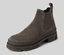 Chelsea Boots aus Leder mit Label-Detail