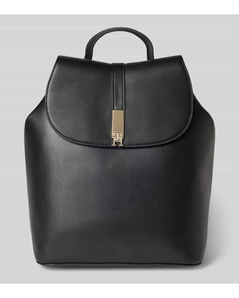 Tommy Hilfiger Rucksack mit Label-Applikation Modell 'HERITAGE Black