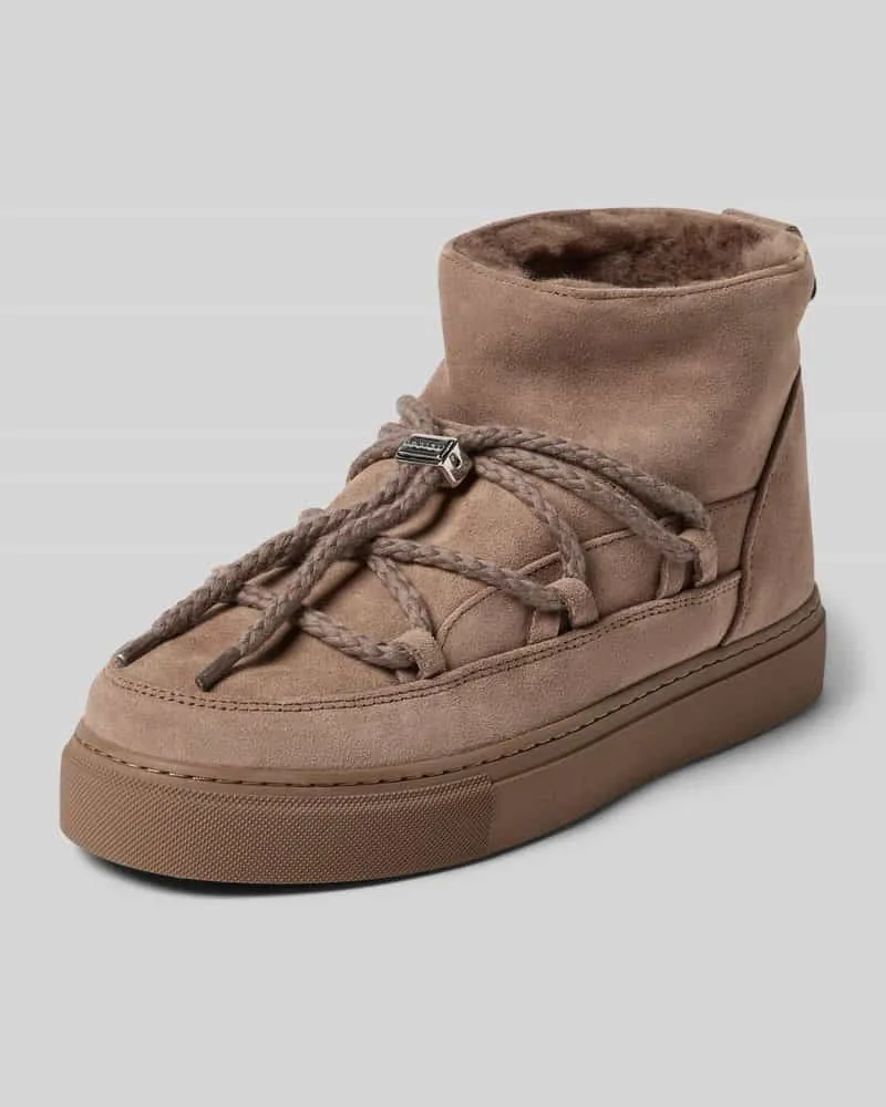 INUIKII Snow Boots aus Leder Modell 'CLASSIC LOW Taupe