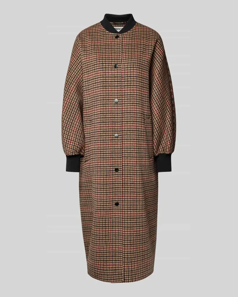 Essentiel Oversized Wollmantel aus reiner Wolle Modell 'IFIT Camel