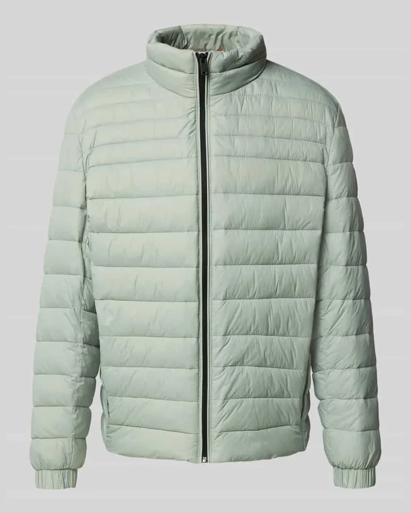 HUGO BOSS Slim Fit Steppjacke mit Stehkragen Modell 'ODEN2 Mint