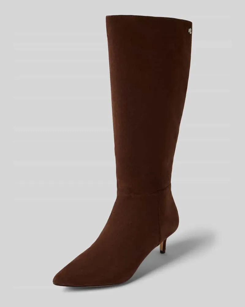 Ralph Lauren Stiefel aus echtem Leder Modell 'Mckay Dunkelbraun