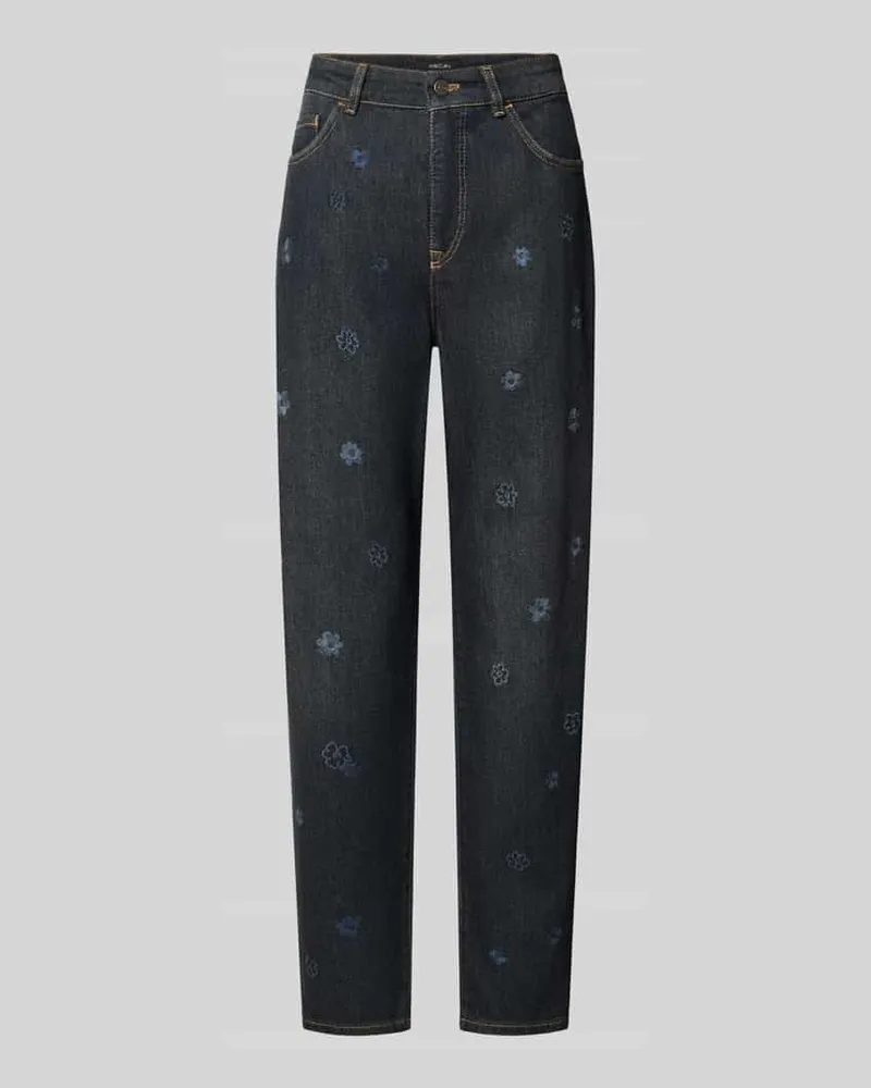 Marc Cain Straight Fit Jeans aus reiner Baumwolle Jeansblau