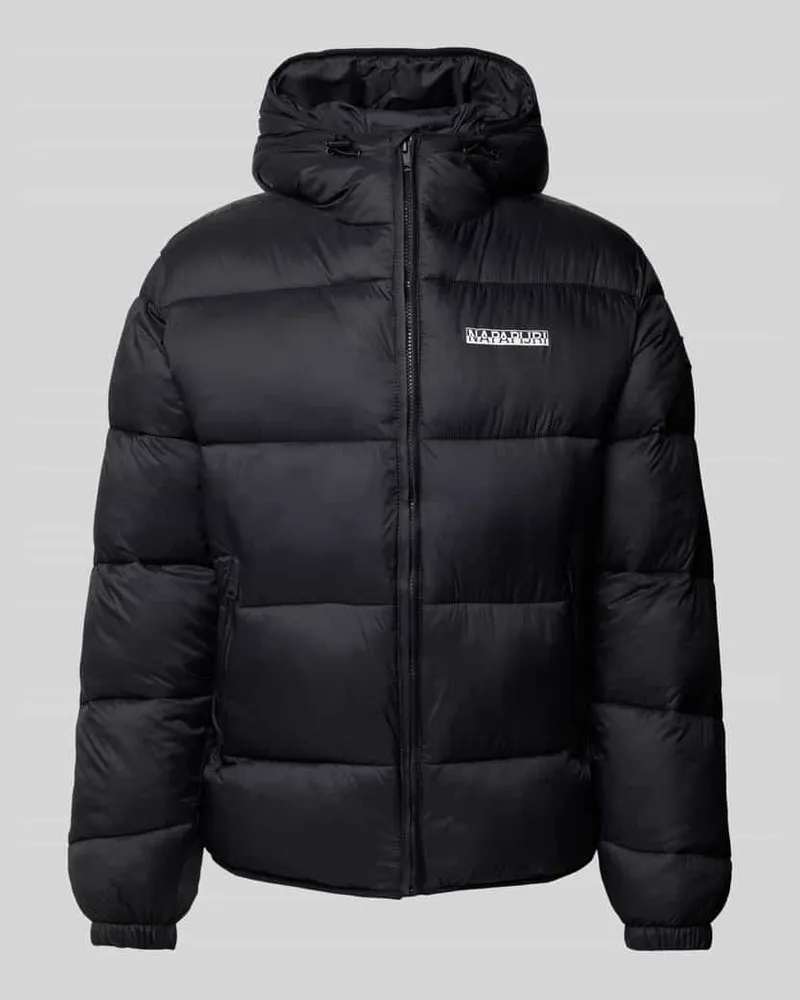 Napapijri Steppjacke mit Label-Print Modell 'SUOMI Black