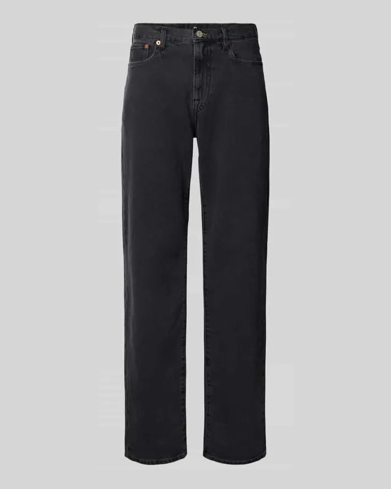 Paul Smith Relaxed Tapered Fit Jeans mit Eingrifftaschen Mittelgrau