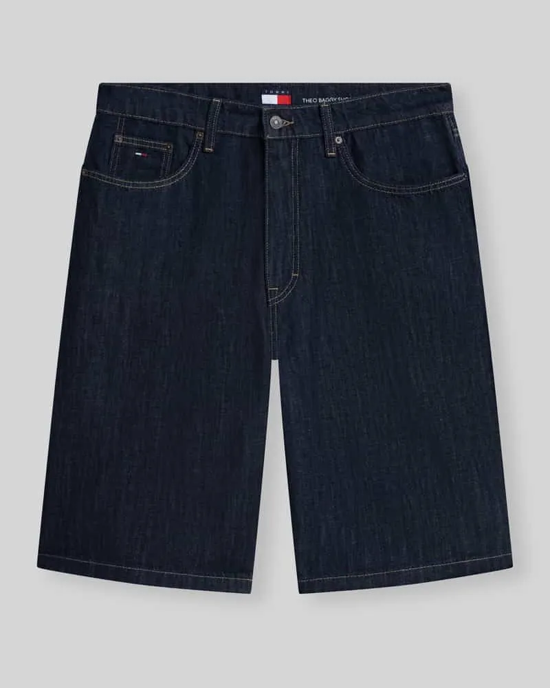 Tommy Hilfiger Relaxed Fit Jeansshorts aus reiner Baumwolle Dunkelblau