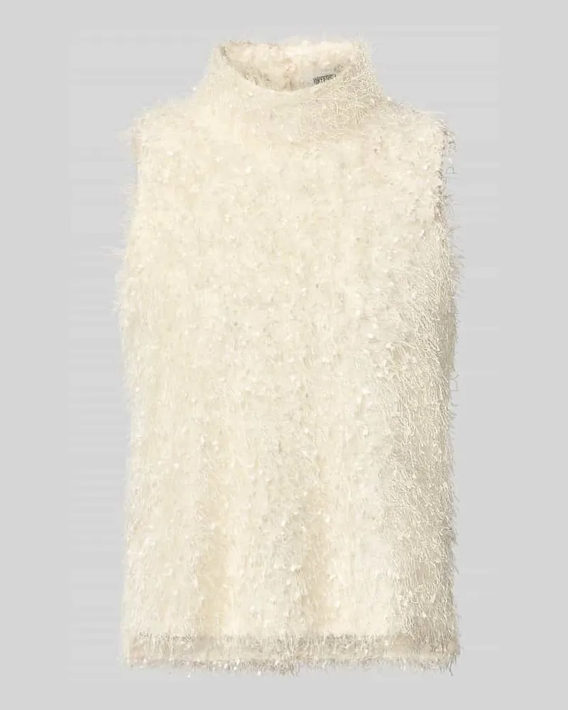 Drykorn Top aus Effektgarn Modell 'HALIRA Ecru
