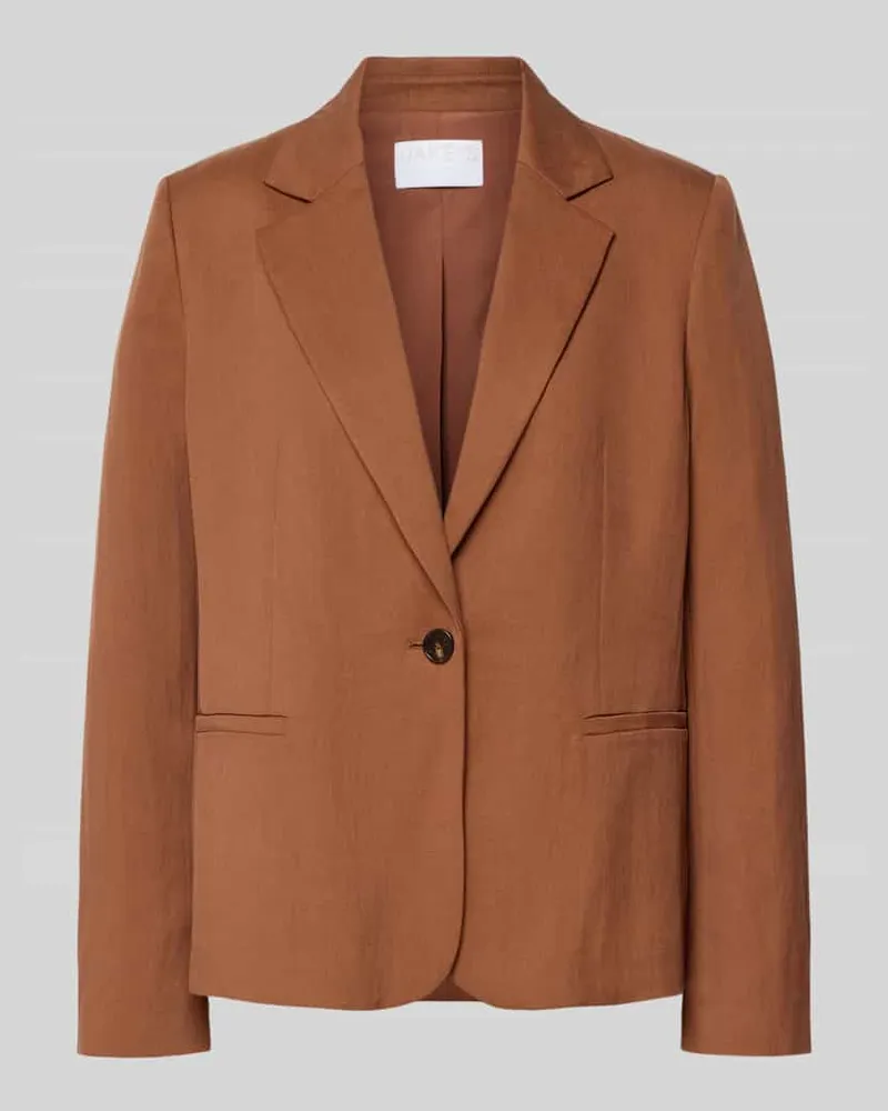 JAKE*S Regular Fit Blazer mit Paspeltaschen Hellbraun