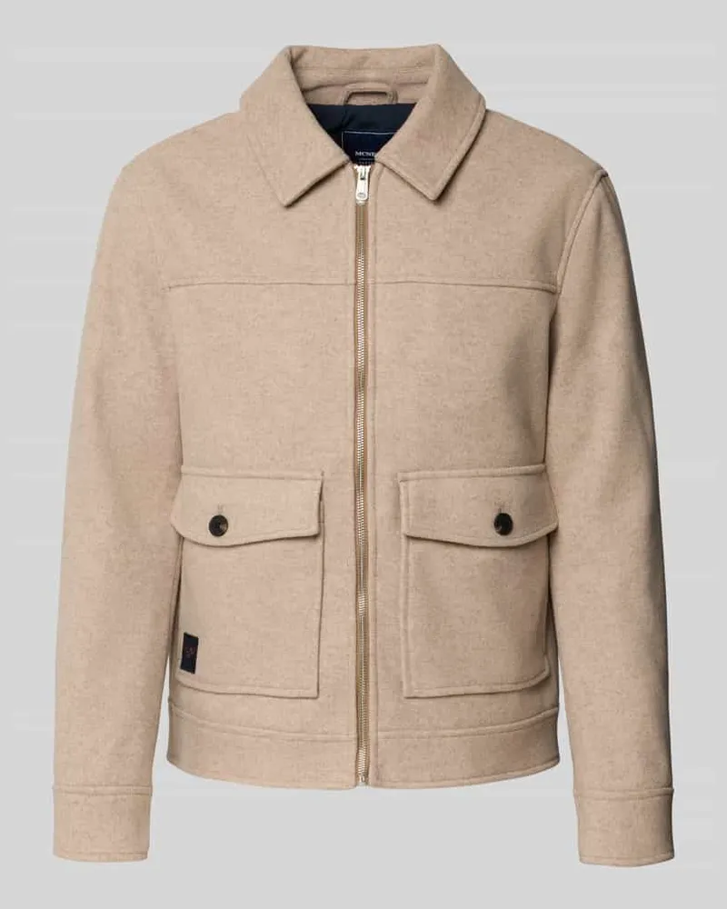 McNeal Regular Fit Jacke mit Viskose-Anteil Beige
