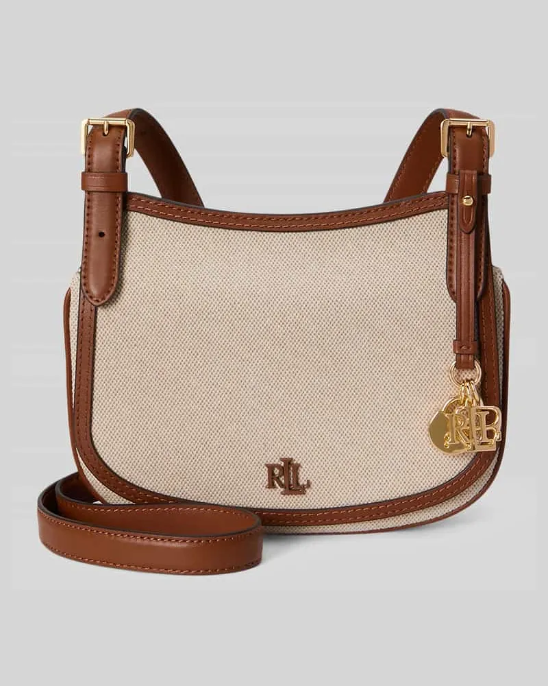 Ralph Lauren Umhängetasche mit Logo-Detail aus Segeltuch Beige