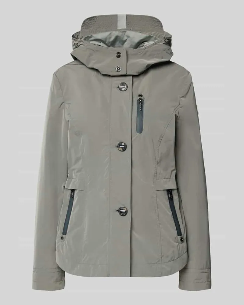 Gil Bret Jacke mit Kapuze und Eingrifftaschen Dunkelgruen