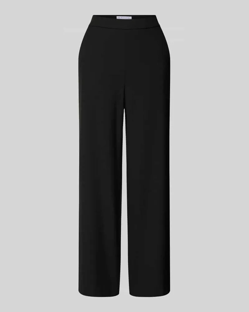 RAFFAELLO ROSSI  Wide Leg Stoffhose mit verkürztem Schnitt Modell 'PALINA Black