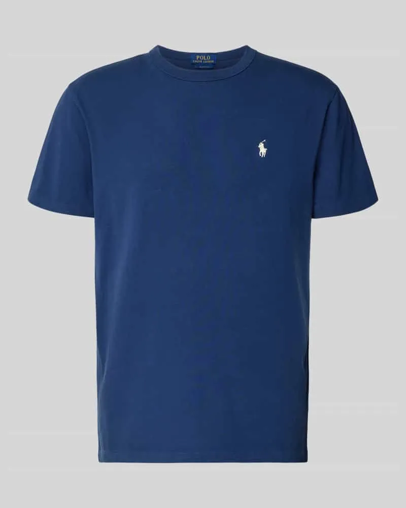 Ralph Lauren Regular Fit T-Shirt aus reiner Baumwolle Marine