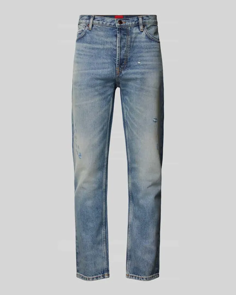 HUGO BOSS Slim Fit Jeans im 5-Pocket-Design Jeansblau