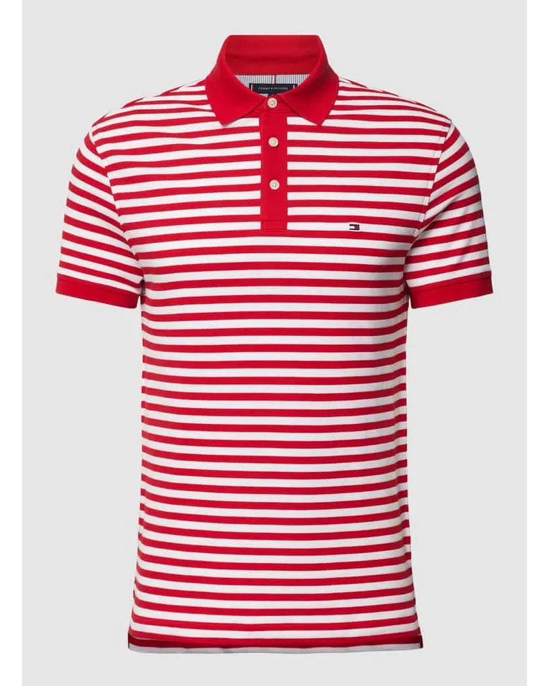 Tommy Hilfiger Slim Fit Poloshirt Modell '1985 Rot