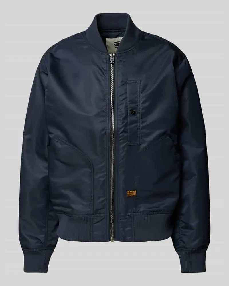 G-STAR RAW Bomberjacke mit aufgesetzten Taschen Marine