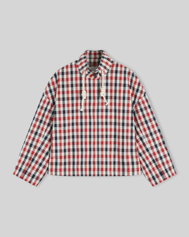 Tommy Hilfiger Boxy Fit Hemdjacke aus reiner Baumwolle Marine