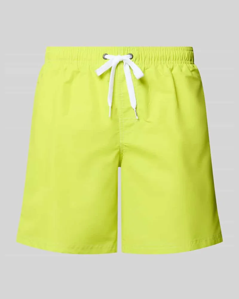 Sundek Badehose mit elastischem Bund Modell 'UNI SHORTS NEON Hellgruen
