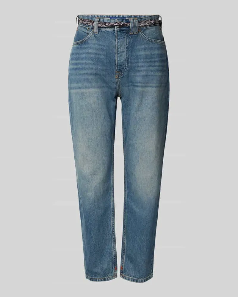 Scotch&Soda Straight Fit Jeans mit Taillengürtel Jeansblau