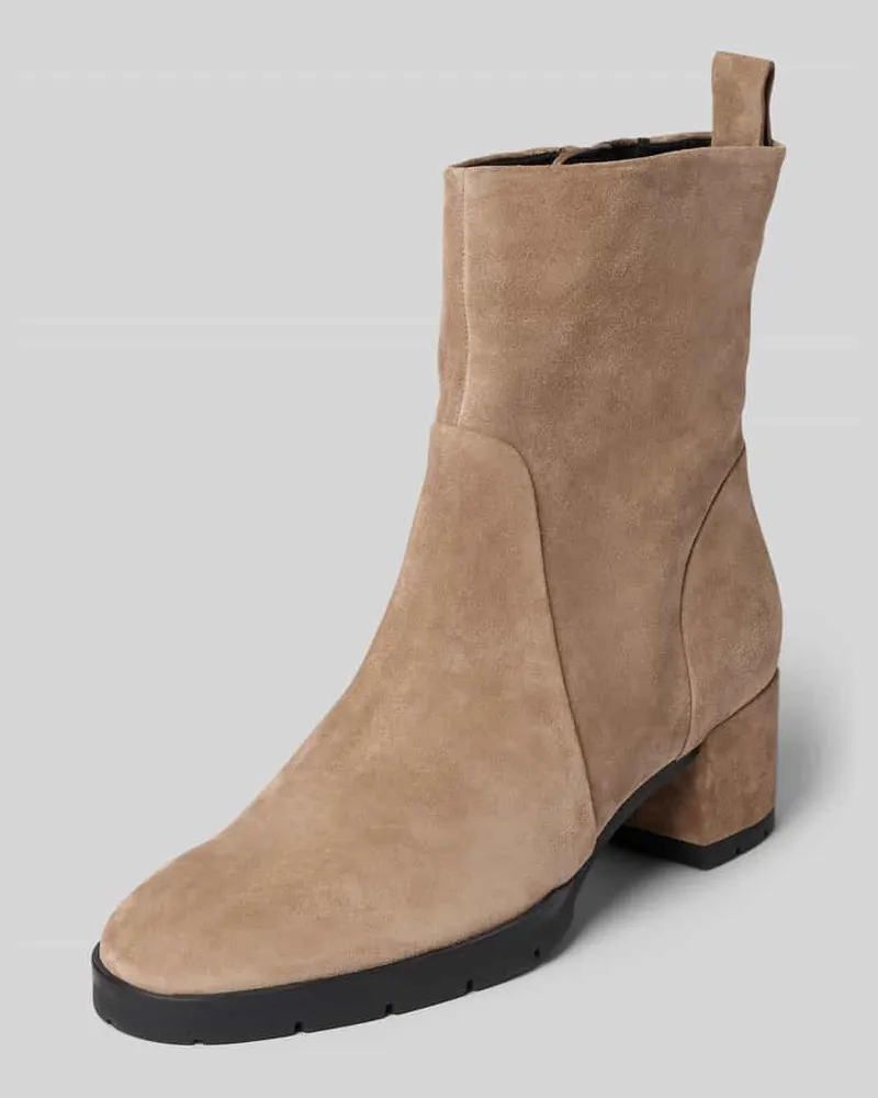Högl Stiefeletten aus echtem Leder Taupe