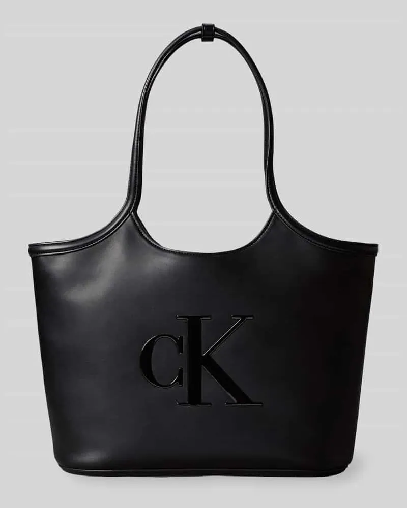 Calvin Klein Shopper mit Logo-Prägung Black