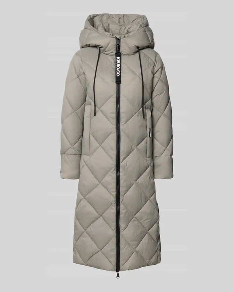 khujo Steppmantel mit Kapuze Modell 'CILIA Hellgruen