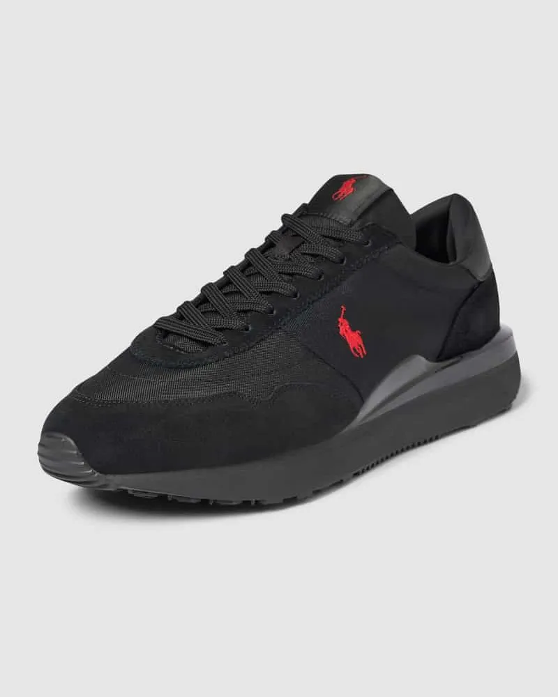 Ralph Lauren Sneaker mit Label-Stitching Black