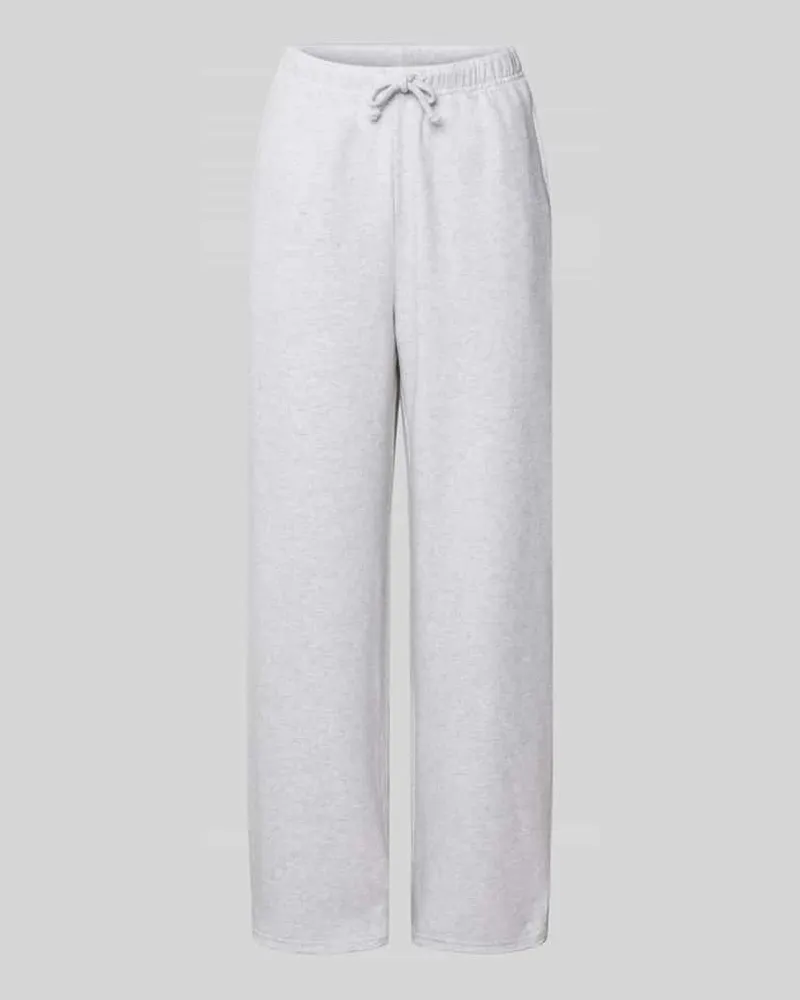 American Vintage Sweatpants mit elastischem Bund Hellgrau