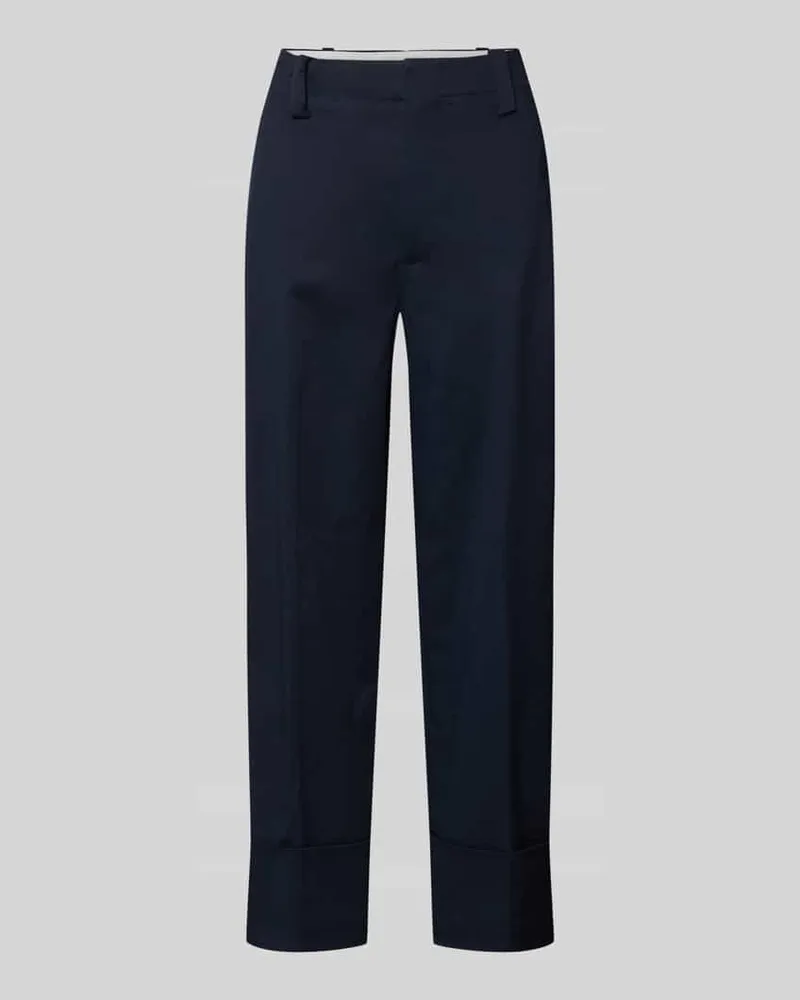 Stefanel Hose mit fixiertem Aufschlag Modell 'PANTALONE Dunkelblau