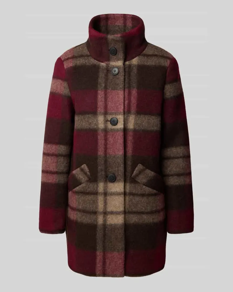 Fuchs Schmitt Regular Fit Mantel aus Woll-Mix Bordeaux