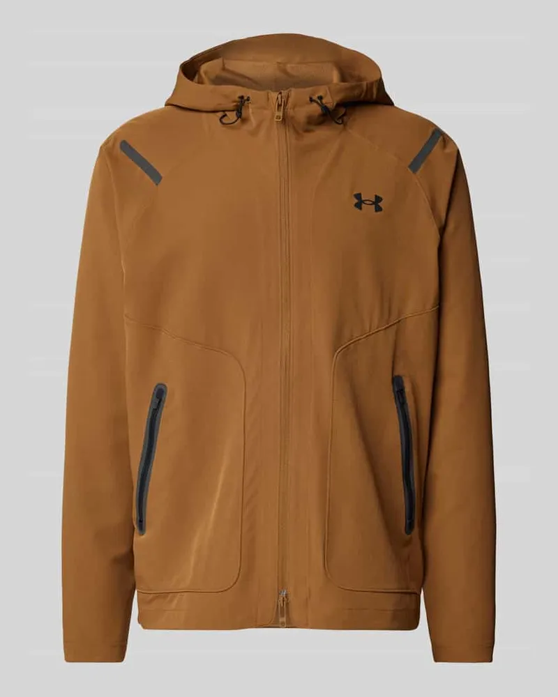 Under Armour Jacke mit Zweiwege-Reißverschluss Cognac