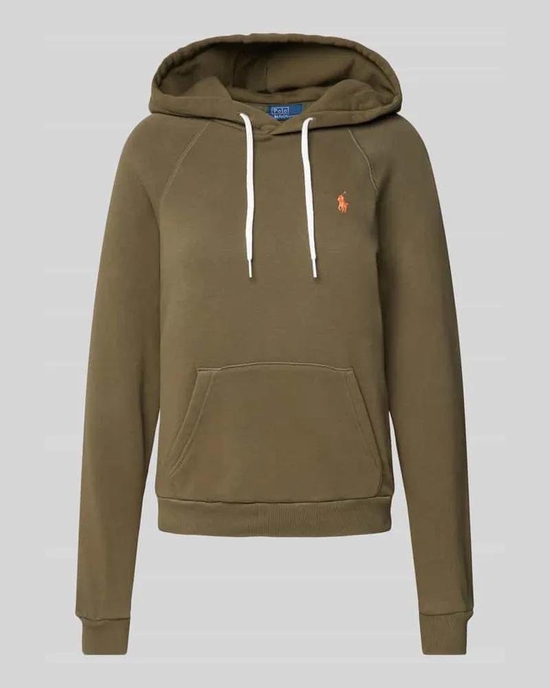 Ralph Lauren Hoodie mit Label-Stitching Oliv