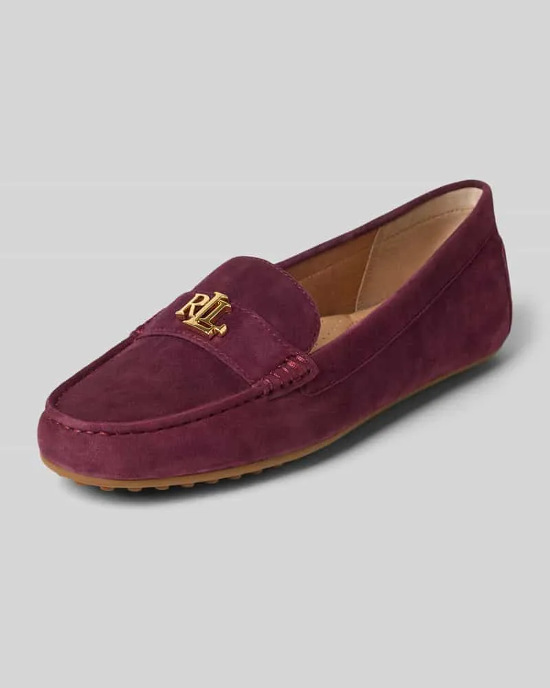 Ralph Lauren Mokassins aus echtem Schafleder Modell 'BARNSBURY Dunkelrot
