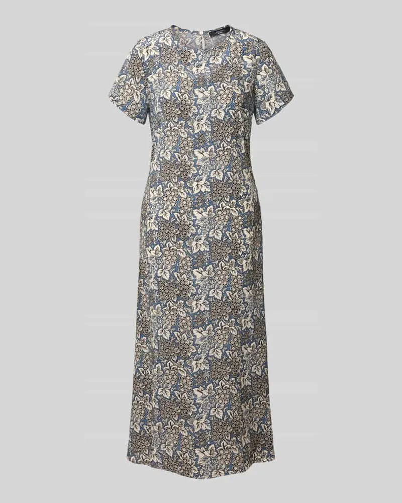 Max Mara Tailliertes Freizeitkleid aus reiner Seide Modell 'CRESPO Hellblau