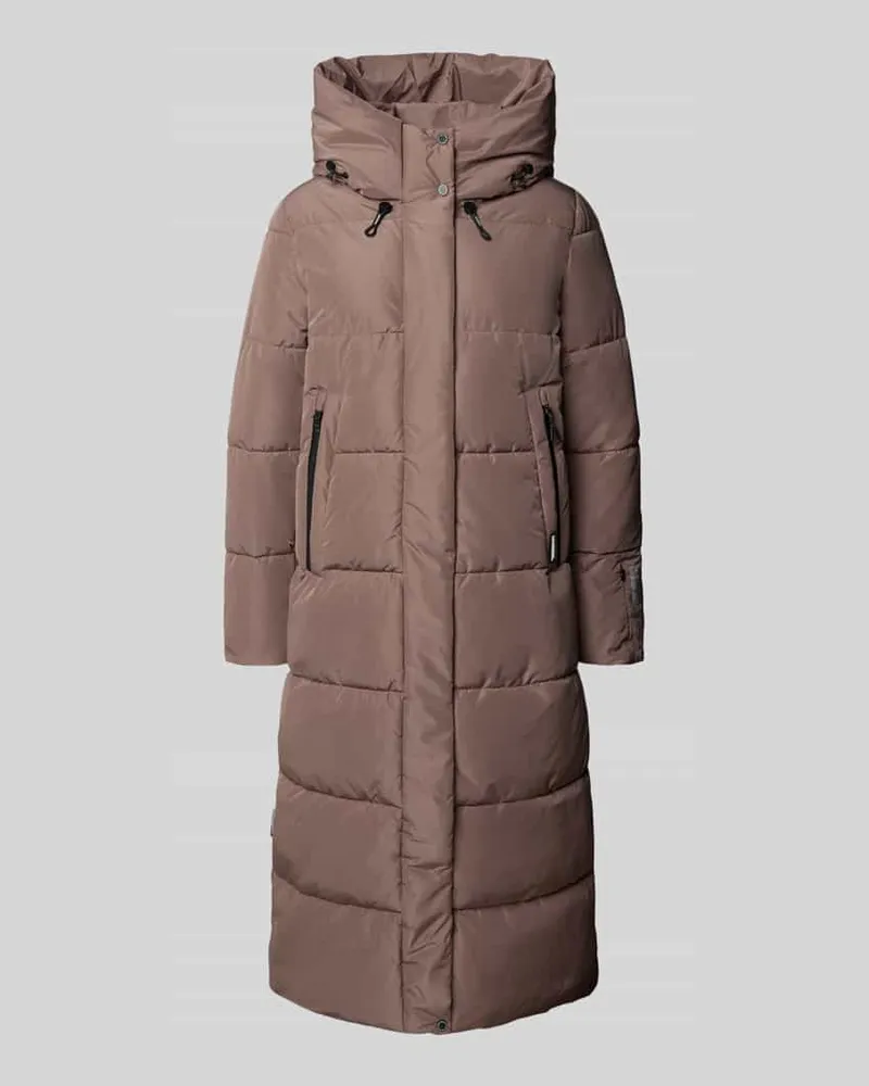 khujo Steppmantel mit Stehkragen Modell 'Soulani Taupe